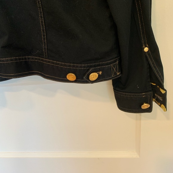 LAUREL black ‘jean jacket styling’ size medium made in Italy - Picture 6 of 7